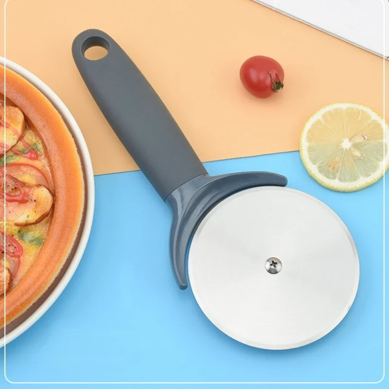 

New High Quality Pizza Cutter Stainless Steel Pizza Knife Cake Bread Pies Round Knife Pastry Pasta Dough Kitchen Baking Tools