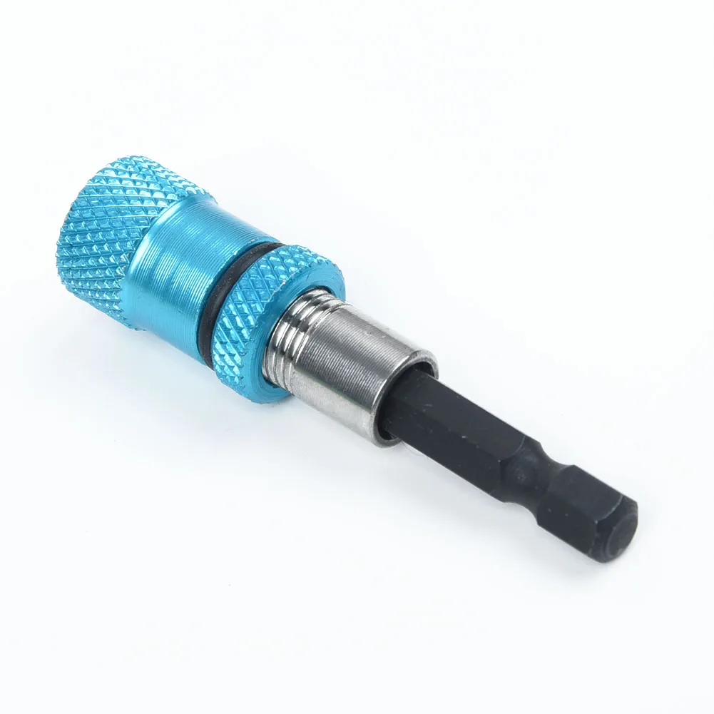 1pc Screw Bit Holder 1/4 Inch Adjustable Holder Magnetic Screwdriver Drywall Hex Bit Detachable Connecting Rod Tools