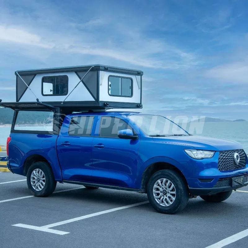 Pickup Truck Waterproof 4x4 Off-road Car Rooftop Hard Shell Roof Top Tent Foldable Car Camping Aluminum Tent for 2 Person