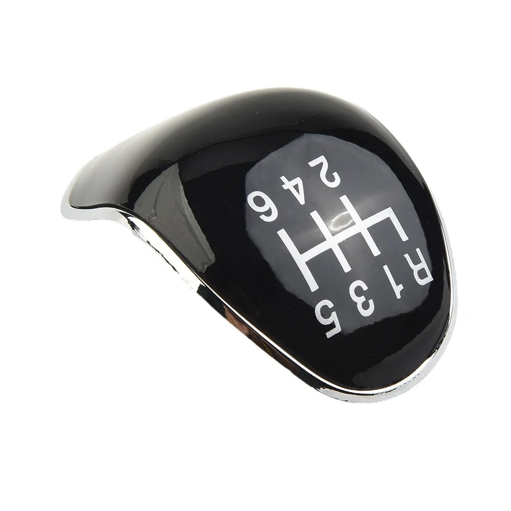 6 Speed Black Car Gear Shift Knob Badge Emblem Cap Cover For Ford Focus for fiesta Kuga for mondeo for c-max Auto Accessories