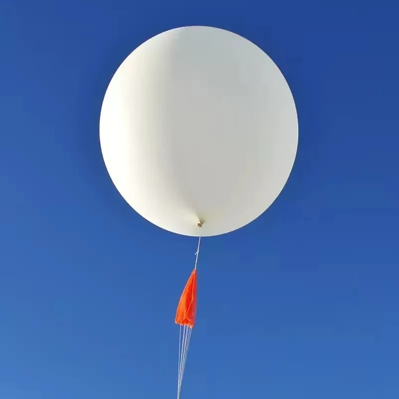 120-Inch 300g giant white weather balloon, inflatable flight balloon, suitable for outdoor events and large celebrations