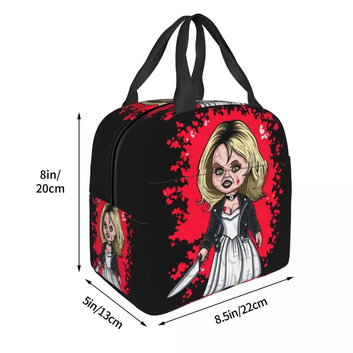 Bride Of Chucky Lunch Box for Women Leakproof Scary Tiffany Cooler Thermal Insulated Lunch Bag Office Work Picnic Food Bags