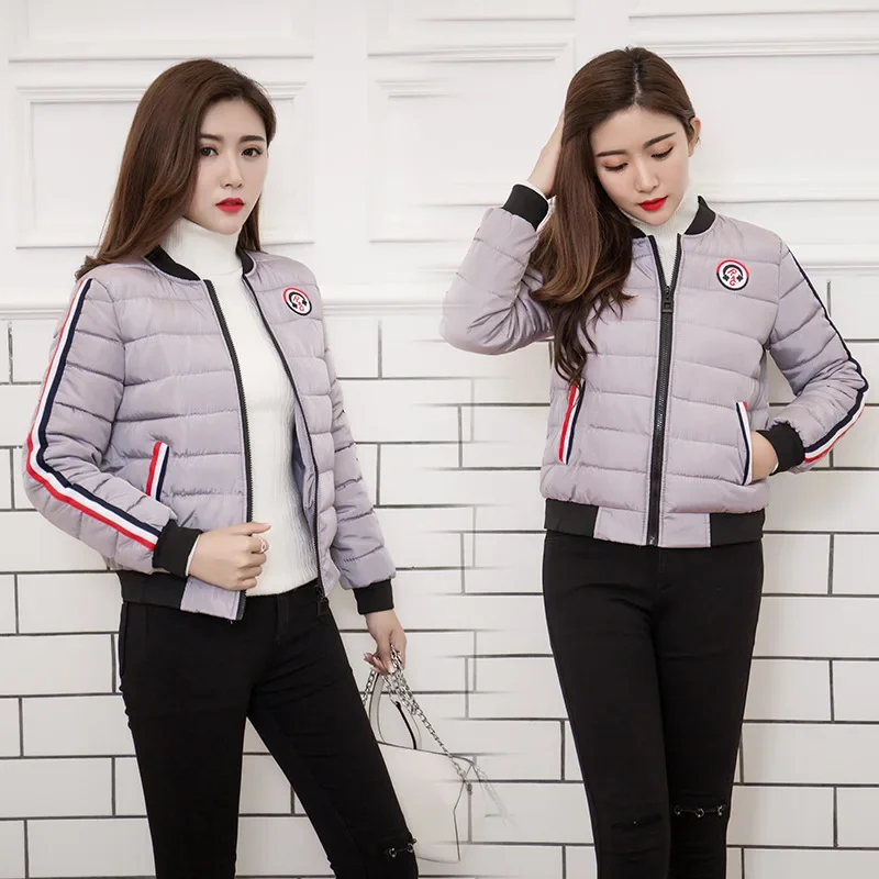 Parkas matelassés pour femmes, manteaux de trajet coréens, manteau bouffant d'hiver, mode col montant, manches longues, fermetures éclair, vêtements noirs pour femmes