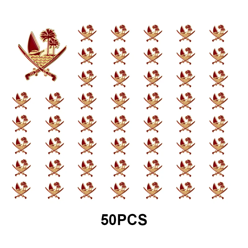 100-50-10-5-1 PCS Qatar Pin Back Badge Laple Pin Badges Brooch