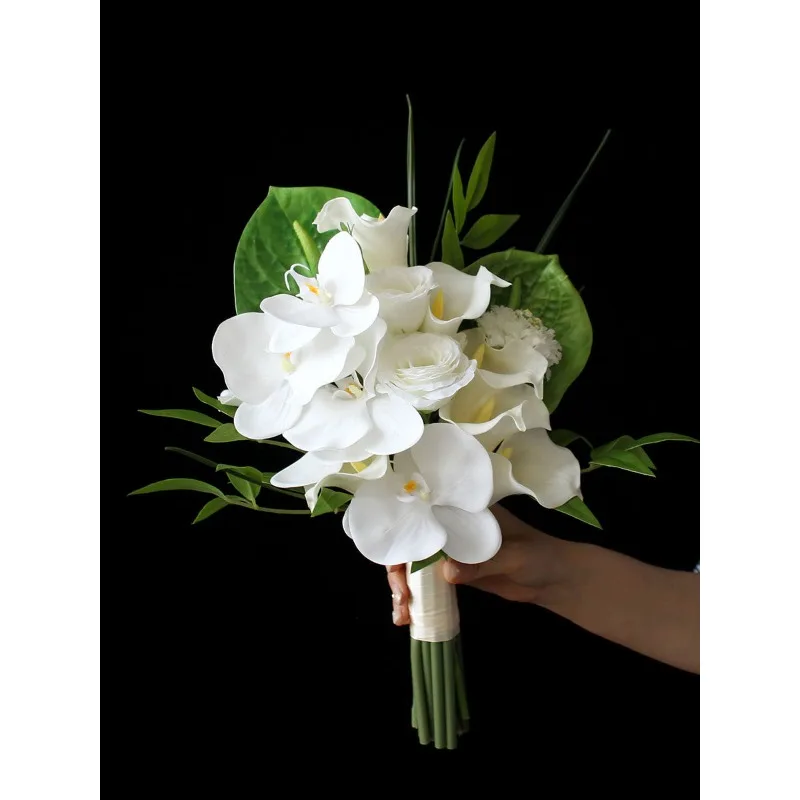 

Simulation flower tulip rose bride wedding photo bouquet studio photography wedding photo certificate flower art silk flower