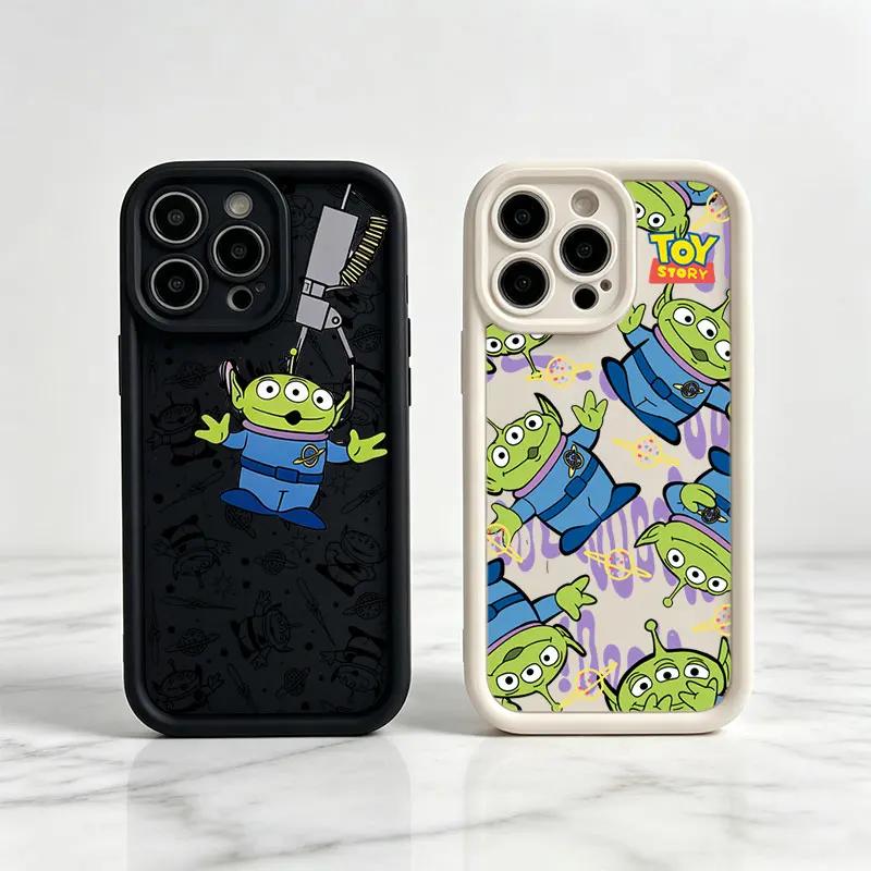 Coque de téléphone antichoc en silicone Toy Story Aliens pour iPhone 17 Air 16E 15 14 Plus 13 12 Mini 11 Pro Max