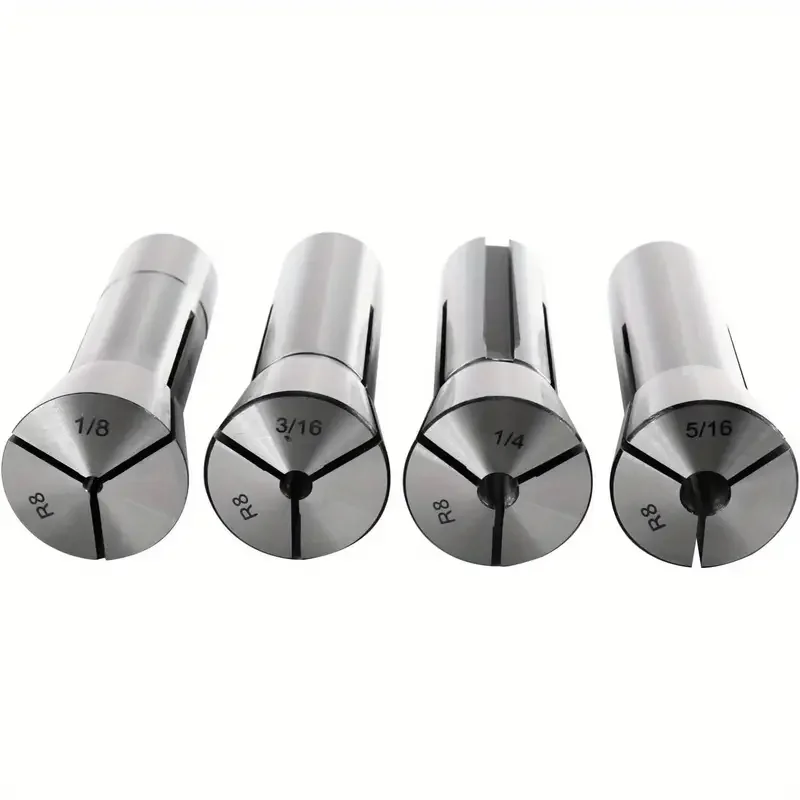 R8 Collet Milling Machine R8 Collet Metric British R8 Collet Clamping Size Milling Tool Holder R8 Collet Chuck Set Spring Collet