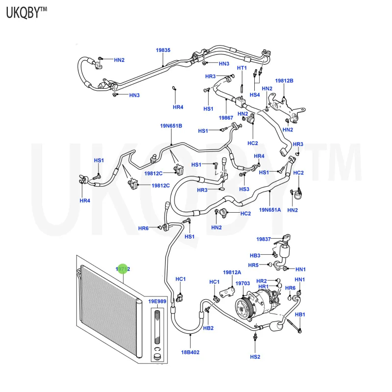 Ra ng e Ro v er 2002-2009 LR011406 Condenser Assembly