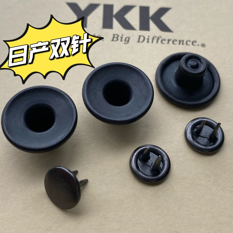 

Japan Imported YKK Double-pin I-button Sub-light Black Retro Premium Dark Jeans Laurel Button New Spot