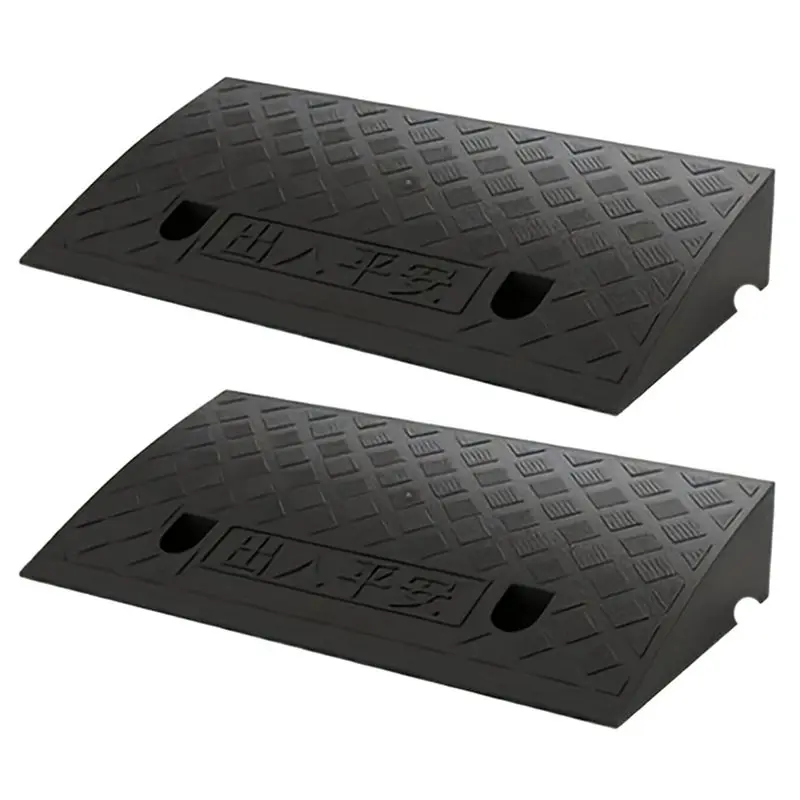 

Для домашнего использования, автомобильная рампа для инвалидных колясок, портативная пороговая рампа из 2 предметов, легкая, прочная для домашних животных/ленив, помощь в перемещении