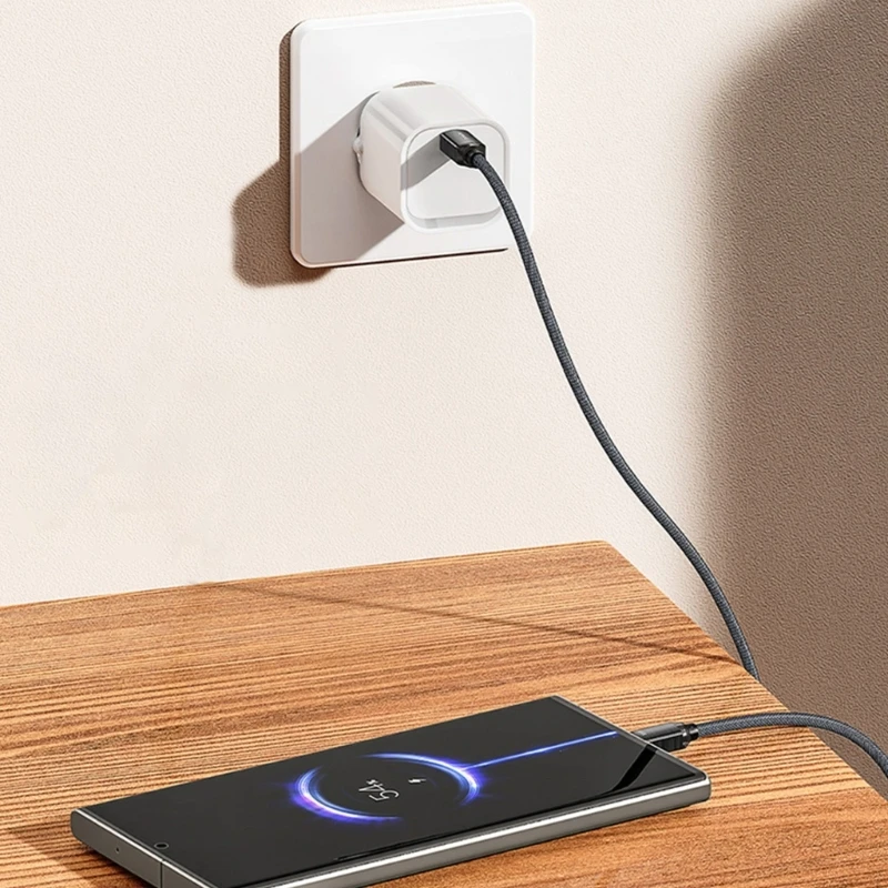 Кабель для зарядки и передачи данных USB C к USB C поддерживает зарядку 100 Вт, передачу данных 480 Мбит/с для телефонов, планшетов и многого другого