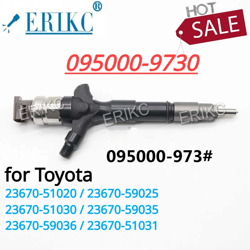 095000-9730 095000-9731 Diesel Injector 23670-51031 23670-59036 For DENSO TOYOTA LANDCRUISER V8 200 SERIES 1VD-FTV 23670-59035