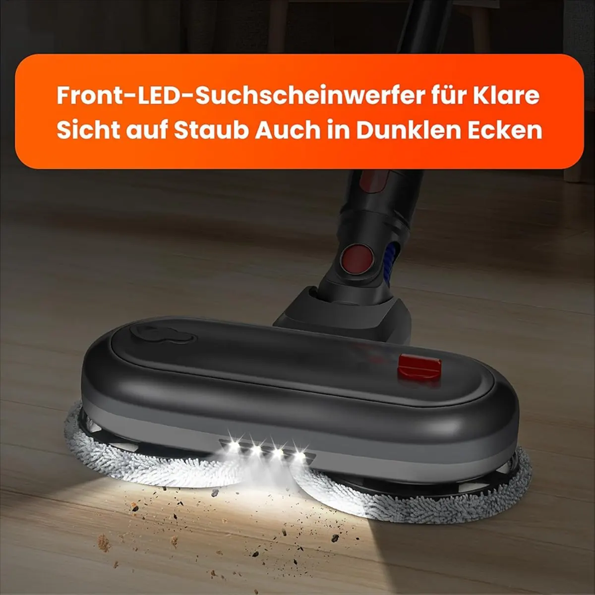 

(ABJZ) Насадка для влажной уборки для пылесосов Dyson V7/V8/V10/V11/V15, в комплекте с резервуаром для воды и светодиодной подсветкой.