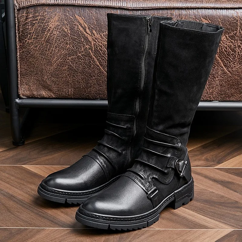 Men's Medieval Retro Artificial PU Leather Shoe Middle Ages Ankle Boots Victorian Renaissance Boot Cosplay Shoes view 6