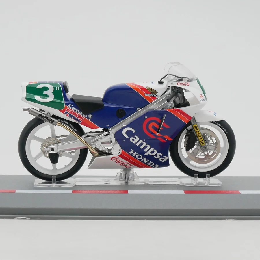 IXO 1:18 Scale Diecast Alloy Moto GP 1988 Honda NSR250 Sito Pons Motorcycle Toys Cars Model Classic Adult Souvenir Gifts Display