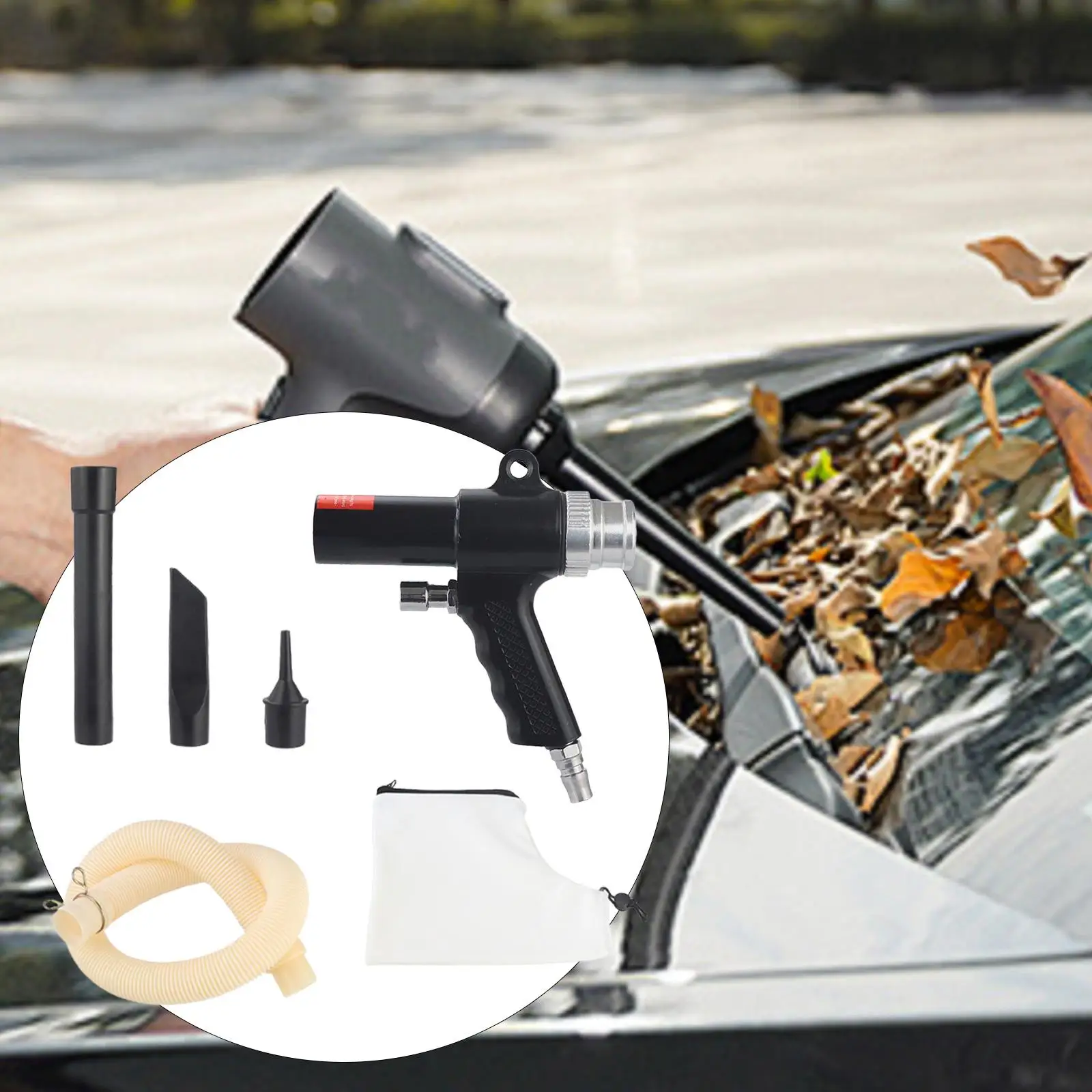 

Комплект пневматического пылесоса 2 в 1, портативный воздушный вакуумный всасывающий комплект для заводского оборудования для ухода за мусорным оборудованием