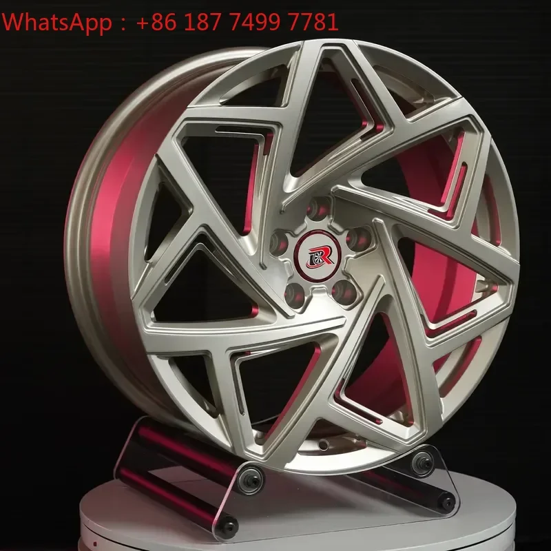 Custom Monoblock 7J -10J Gloss Black Silver Forged Wheels 15 16 17 18 Inch 5x114.3 5x120 5x112 Passenger Alloy Car Rims