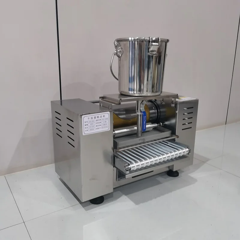 Commercial Electric Mille Crepe Pancake Maker Machine Automatic Melaleuca Cake Pancake Making Machine