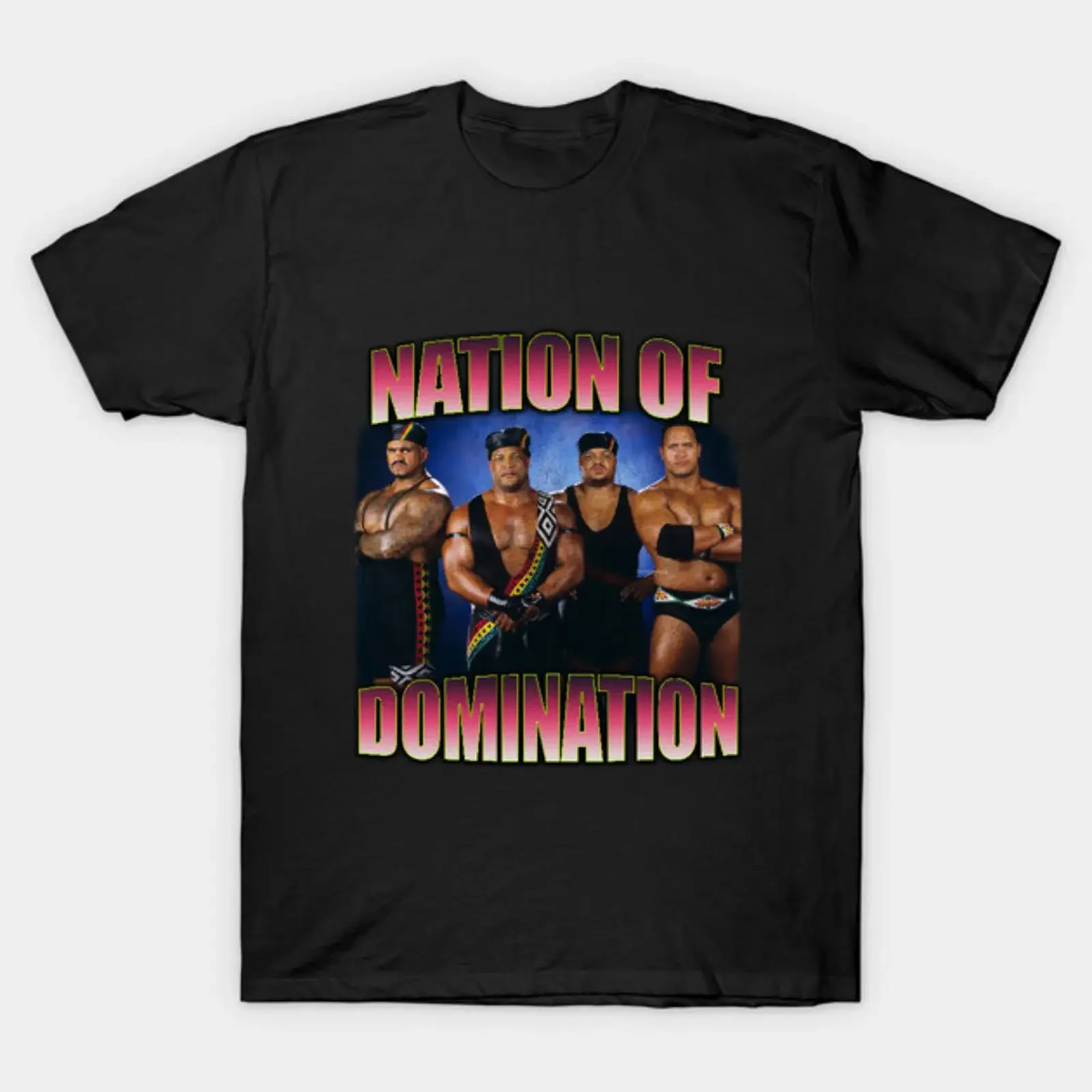 Nation Of Domination T Shirt vintage Washed Versatile Slightly Soft Breathable homme graphic Comfortable designer clothes
