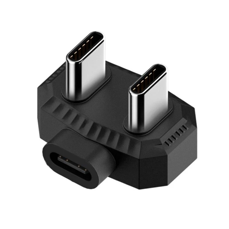 USB C Female to Double USB C Male Adapter Converter Multiple Hubs USB C Type C Port Hub Data Transfer Charger Power Adapter