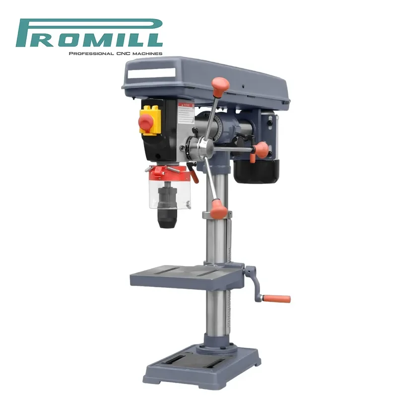 HCY Promill ZJY5116 Precision Column Drilling Machine Motor Multi-Angle Chuck Storage 16mm Max Drilling Diameter MT.2 Spindle