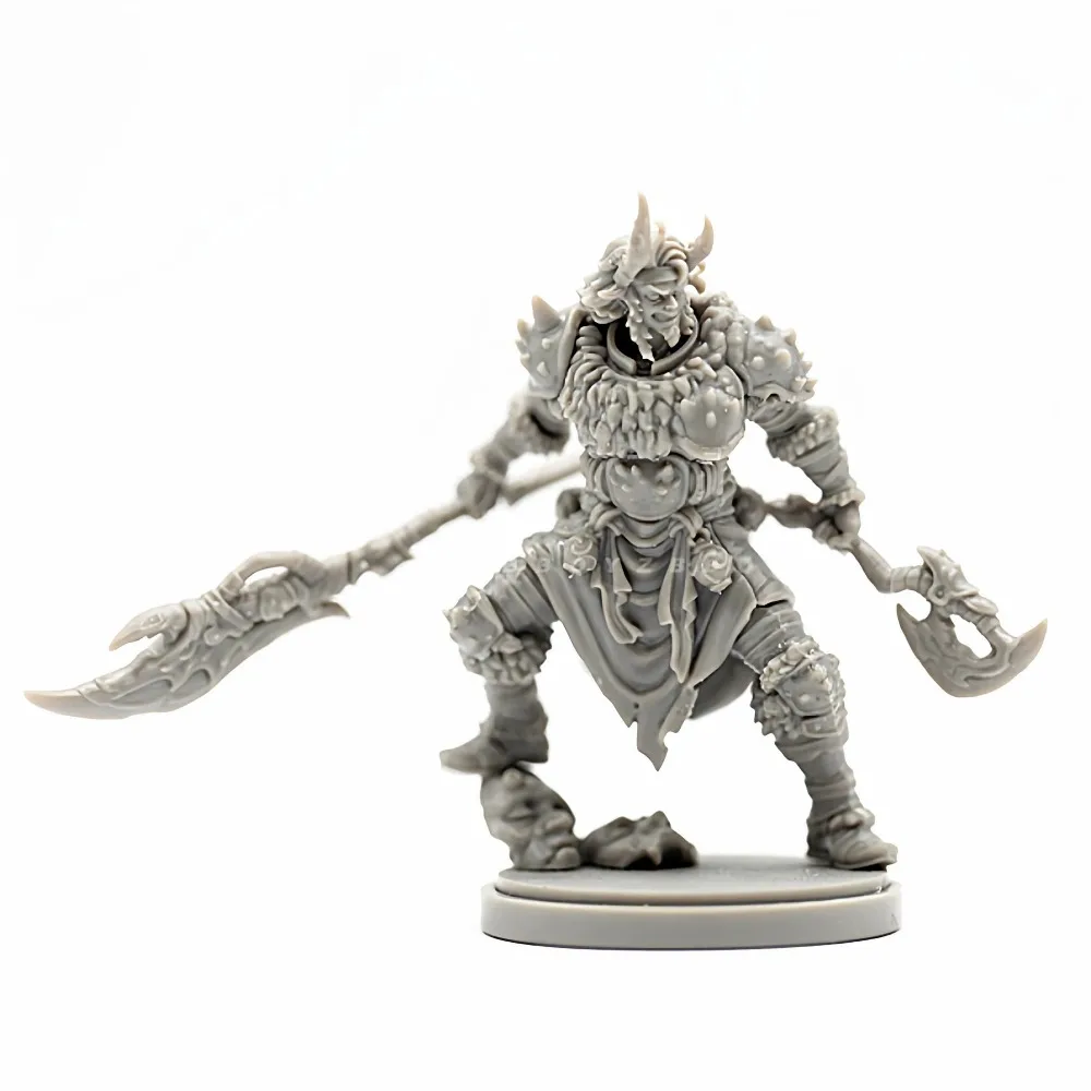 38mm Beauty Soldier Orc Heavy Armored Warrior 3D Printed Resin Model for Model Painting Enthusiast