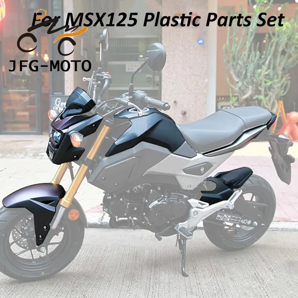 Fender Fairing Kit Motorcycle Accessories Frame Kit Side Panel Carbon Fiber Pattern Body Cover Set for Honda GROM MSX 125 MSX125