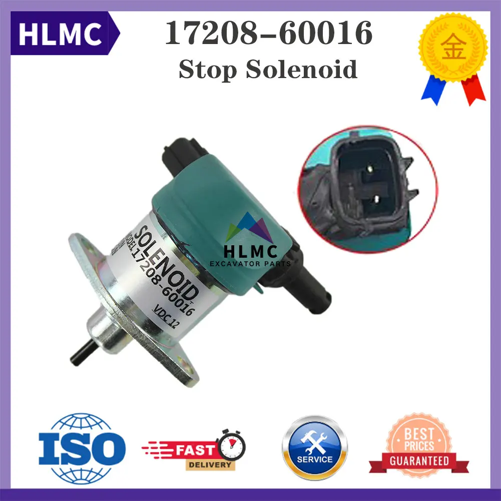 

Shut Off Stop Solenoid Valve 17208-60015 17208-60016 17208-60017 17208-60010 Kubota D905 D1005 D1105 V1205 V1305 V1505 Engine