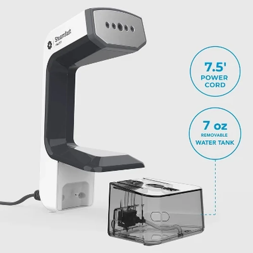 Ручной отпариватель для одежды, вертикальный утюг для путешествий, 800 Вт, 13 минут, время пара, компактный дизайн, съемный резервуар для воды, автоматическое отключение