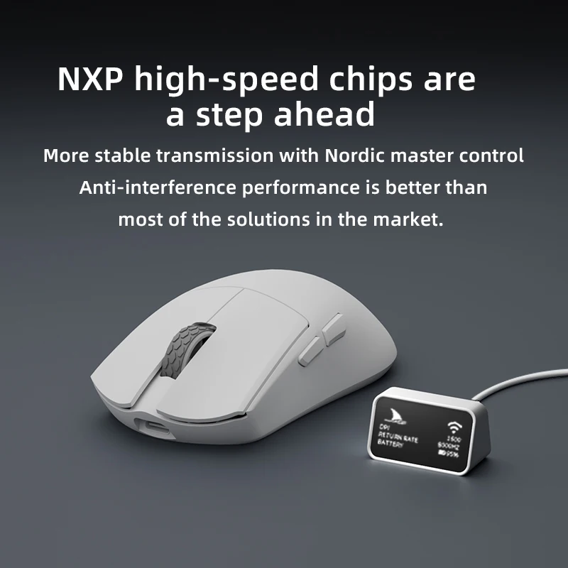 Dharmashark 8K Wireless Game Mouse Display Receiver For Nordic Master Mouse Receiver M2/ M2 Pro/M5/M5Pro/M3Micro Pro/M3XS Pro