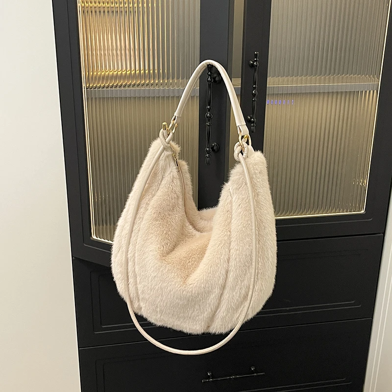 

Хлопковые однотонные сумки на плечо большой вместимости, новые женские сумки на осень/зиму, распродажа, брендовые мягкие универсальные сумки через плечо 2025 года