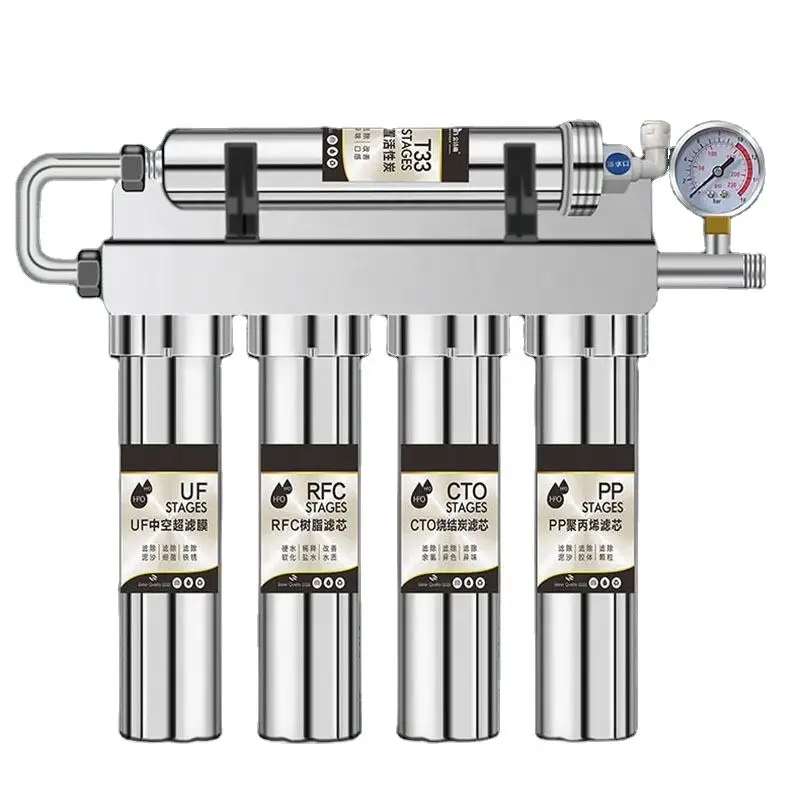 Commercial household grade 5 sus304 stainless steel ultrafiltration membrane water purifier