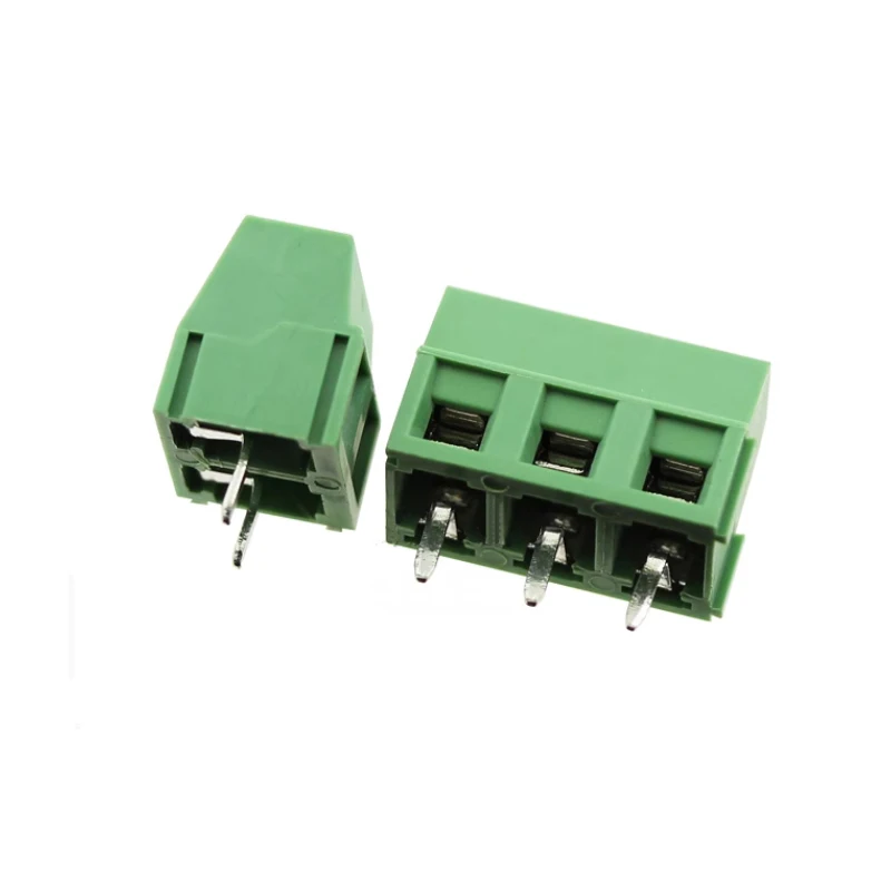 100Pcs/Lot MG127 Aesthetic KF127-2P/3P Terminal Block 5.0mm Pitch Connectable Green