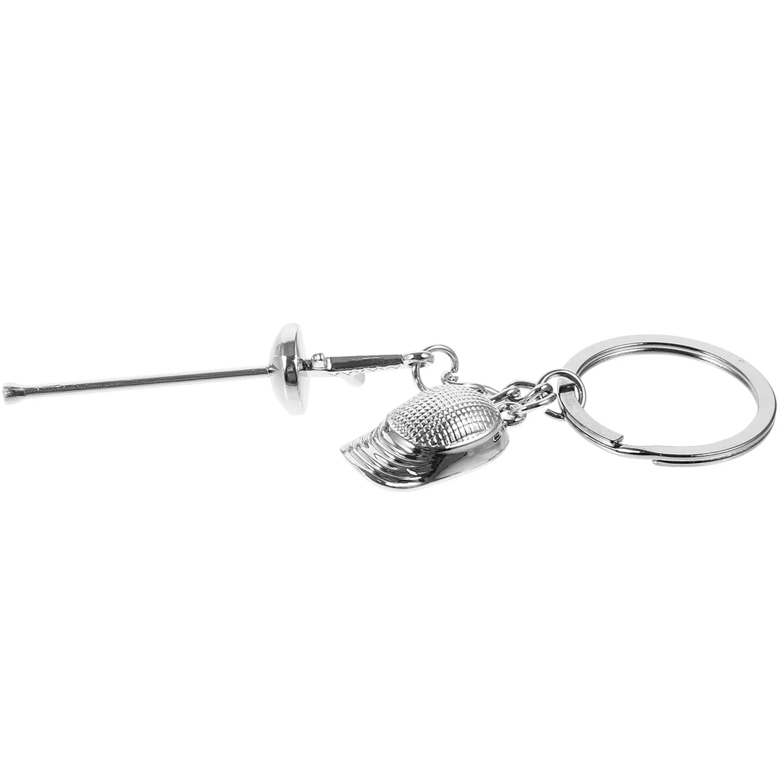 

Fencing Keychain Metal Pendant Creative Sports Souvenir Backpack Bag Hanging Decoration Gift for Fencers