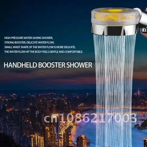 

Handheld Shower Head with High Pressure-Detachable Shower Spray Featuring Pause Switch 3 Modes Water Saving SPA Shower Head