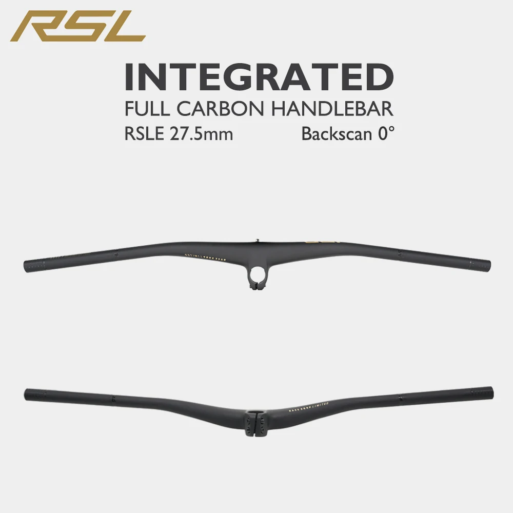 

Встроенный руль RSL из углеродного волокна, вынос 27,5 мм, вынос 35/45/55 мм, зажим 28,6 мм для горного/MTB гравийного велосипеда, детали велосипеда