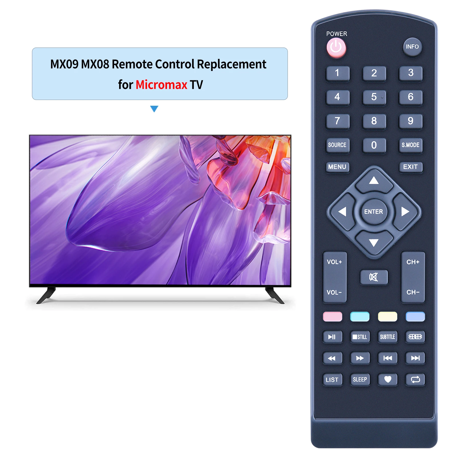 Remote control for Micromax  MX09 MX08 TV BOX