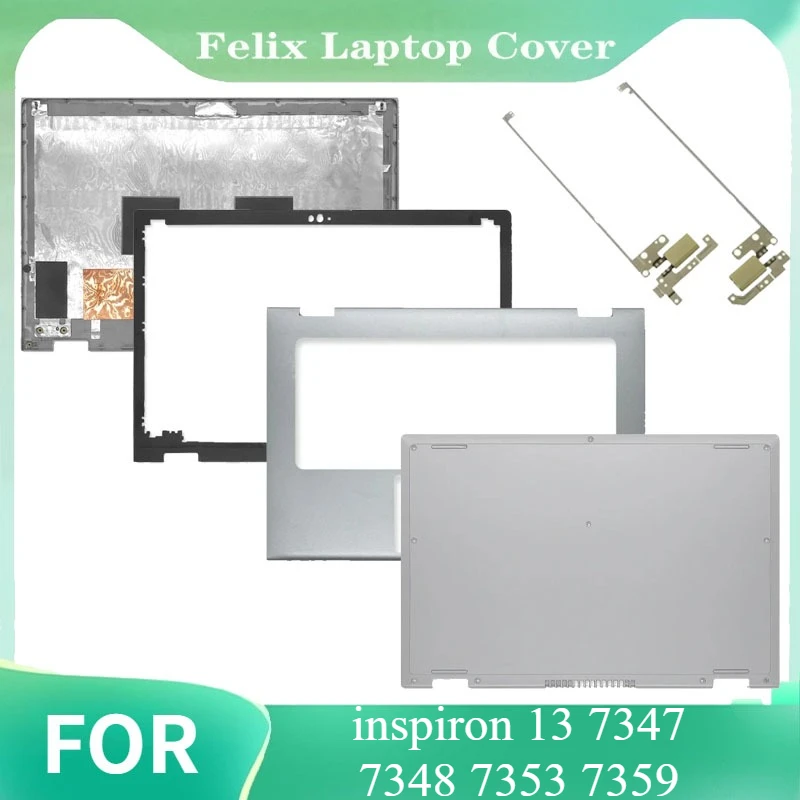 For inspiron 13 7347 7348 7353 7359 LCD Back Cover/Front Bezel/Hinges/Palmrest/Bottom Case Silver