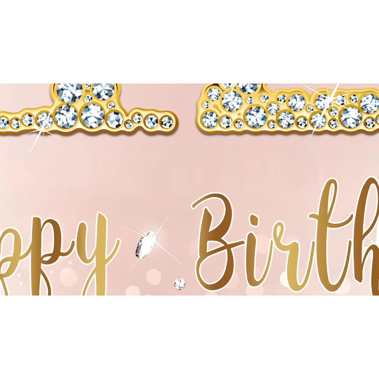 Happy 12th Birthday Party Decor Backdrop Pink Rose Gold for Girls Bat Mitzvah Twelve 12 Years old Banner Background Personalise