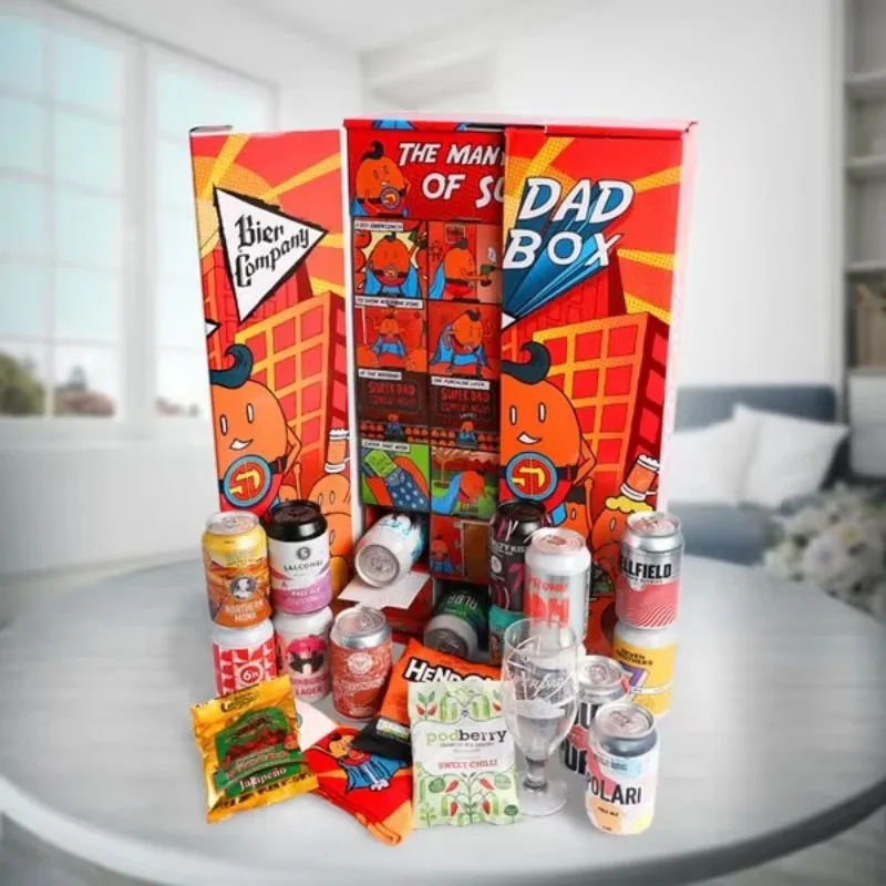 Customization.Wine Advent Calendar Mystery Box Wholesale Custom Logo Cardboard Beer Advent Calendar Box