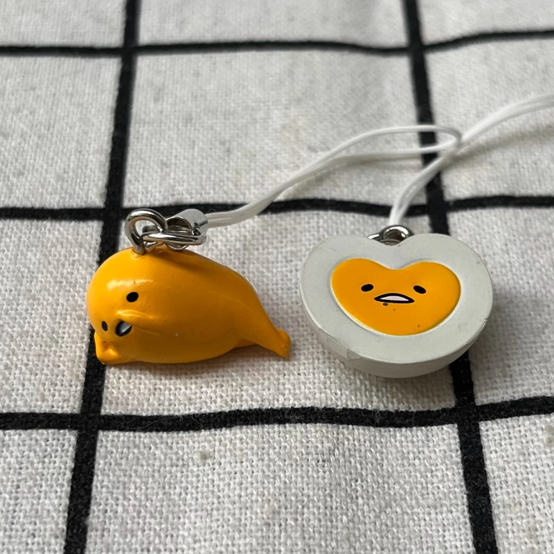 

Sanrio Gudetama Cute Dolls Yolk Lazy Eggs Mini Action Figures Kawaii Bag Pendant Collectible Desktop Ornament Kid Birthday Gifts