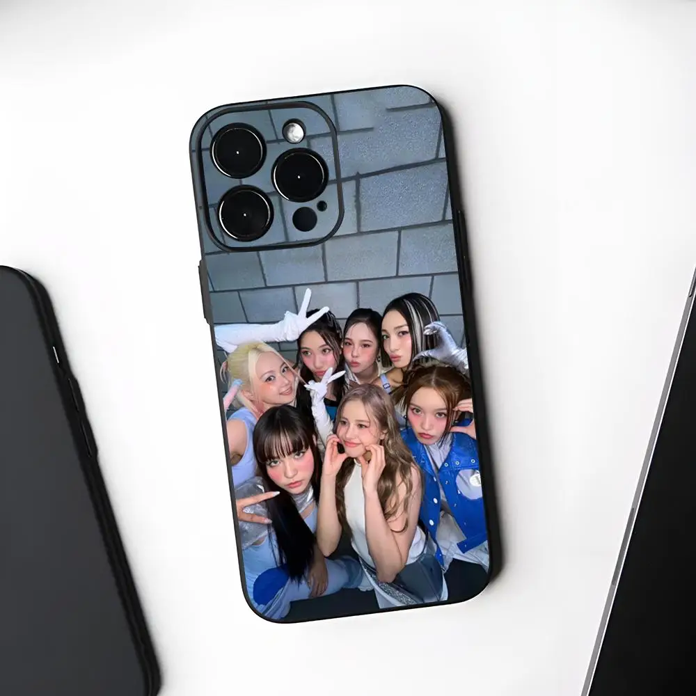 Популярный чехол для телефона Kpop XG Girl черный мягкий Iphone 16 15 14 13 11 12 Pro Max Xr X Xs 8 7 Фото №3