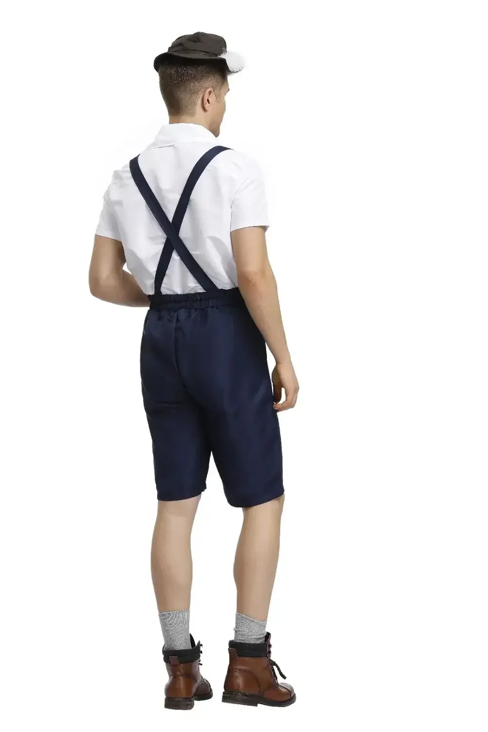 Disfraz tradicional de Oktoberfest de Alemania, ropa de Lederhosen de cerveza bávara para hombres, uniforme de fiesta de Cosplay de Halloween, 3 unids/set