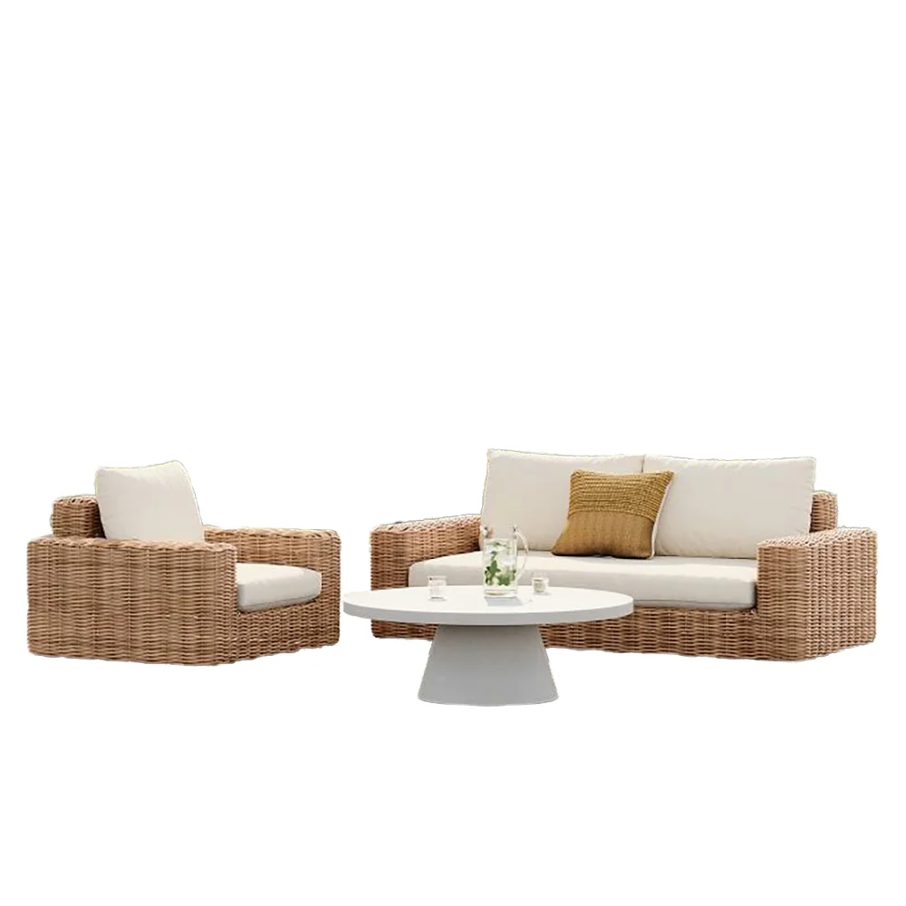 Modern Design New Arrival Garden Furniture Rattan Woven Sofa Sets Unique Outdoor and Park Furniture for Patio and Garden Use