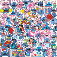 100Pcs Stitch Cartoon Sticker DIY Diary Kawaii Waterproof Graffiti Decoration Phone Case Cup Skateboard Refrigerator Sticker