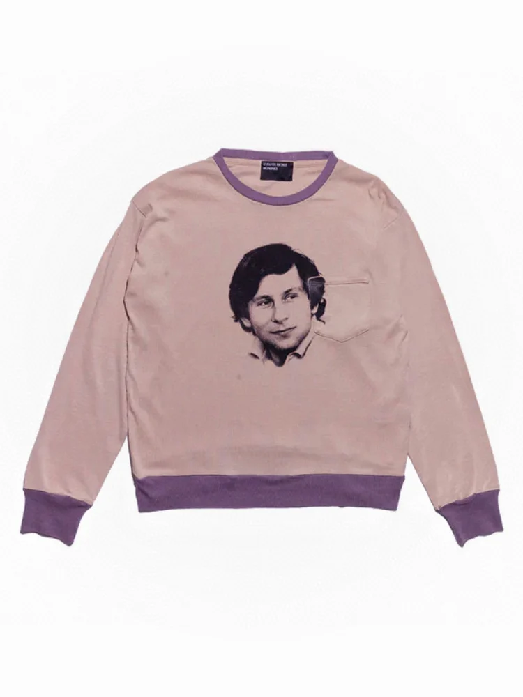 

Футболка с длинным светом в стиле ретро, детская футболка с новым персонажем и портретным принтом головы, хлопковая круглая дышащая футболка