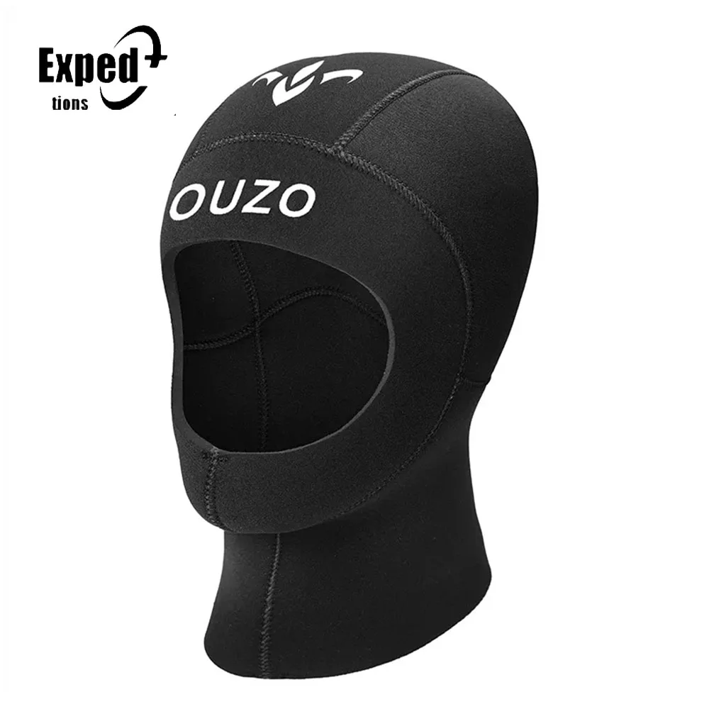 Headgear Winter Hood Thermal Swimming Hat Men Women Sun-proof Surfing Snorkeling Cap 3MM Neoprene Diving Cap Diving