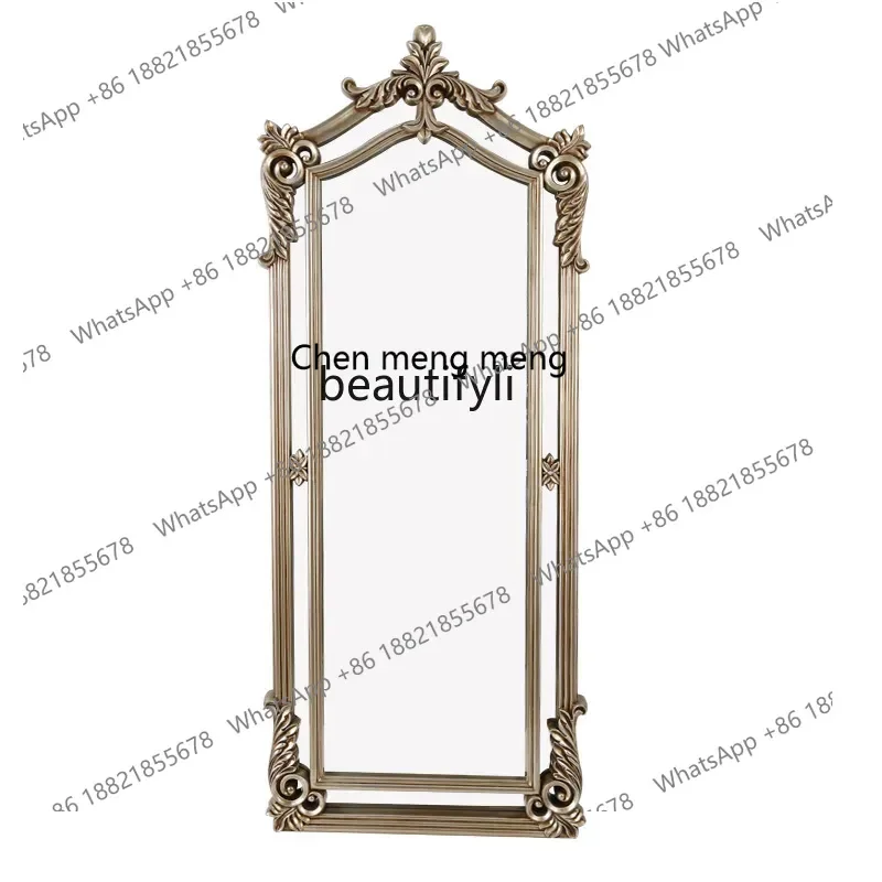 

zx1Fitting mirror oval Japanese decorative glass Korean non-design support comes with reflective gift