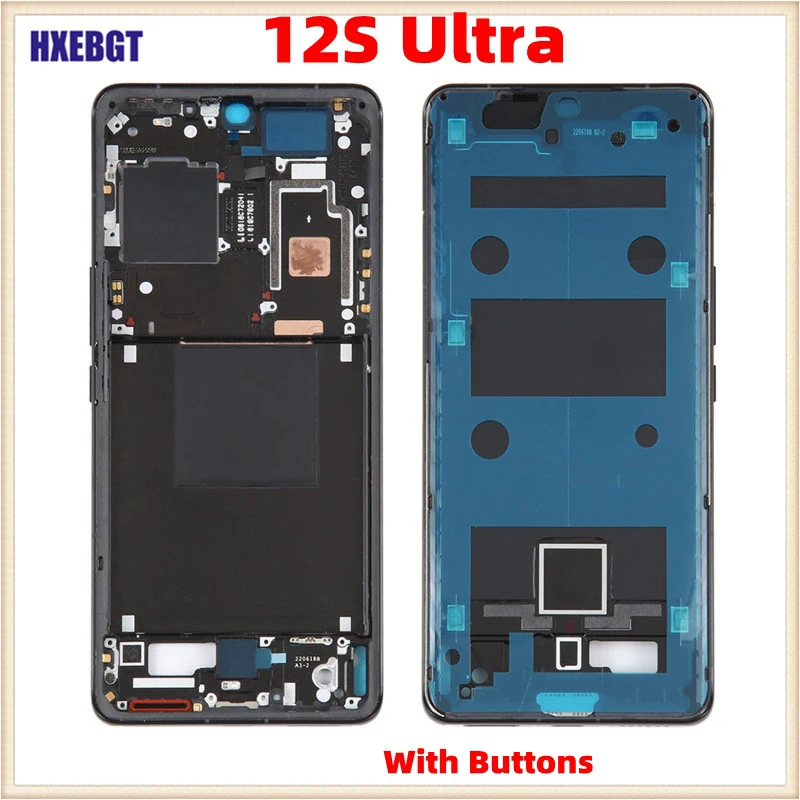 

For Xiaomi 12S Ultra LCD Front Frame Bezel Middle Faceplate Housing Chassis + Buttons Smartphone Repair Parts