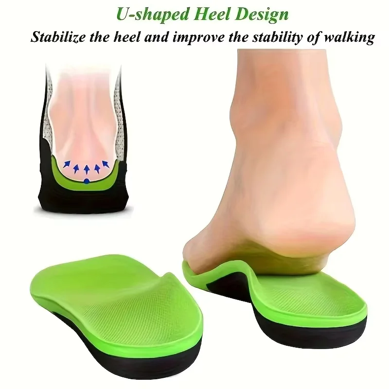 4 PCS Premium Insoles สําหรับฟุต PU Gel Shock Absorption Breathable สบายน้ําหนักเบาดูดซับเหงื่อรองเท้า Pads